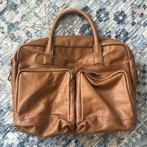 Peter Millar Leather Briefcase